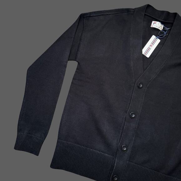 Fila Casa Baseline Cardigan Black Size Men S NWT $150 MSRP Unisex - Picture 2 of 7